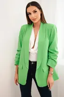 Kesi Włoski Sako s klopami elegantní zelená neon