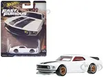 1969 Ford Mustang Boss 302 White with Black Stripes "Fast &amp; Furious 6" (2013) Movie "Premium" Series Diecast Model Car by Hot Wheels