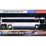 1989 MCI Classic Transit Bus New York Bus Service "Manhattan Express" "MTA New York City Bus" Series 1/87 (HO) Diecast Model by Iconic Replicas