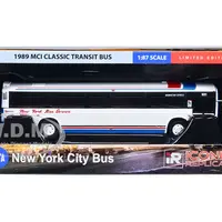 1989 MCI Classic Transit Bus New York Bus Service "Manhattan Express" "MTA New York City Bus" Series 1/87 (HO) Diecast Model by Iconic Replicas