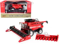 Case IH Axial-Flow 7150 Combine Red with Grain and Corn Heads "Prestige Collection" Series 1/64 Diecast Model by ERTL TOMY