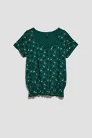 WOMEN'S T-SHIRT L-TS-4054 PALM LEAF