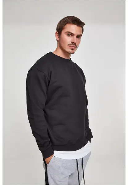 Sweatshirt with neckline black