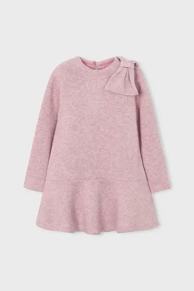 Dívčí šaty Mayoral růžová barva, mini, 4991