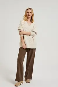 Marisse Women's Sweater Z-Sw-4536 L.Beige Mel