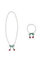 Bižuterie Konges Sløjd PEARLY NECKLACE & BRACELET SET KS102074