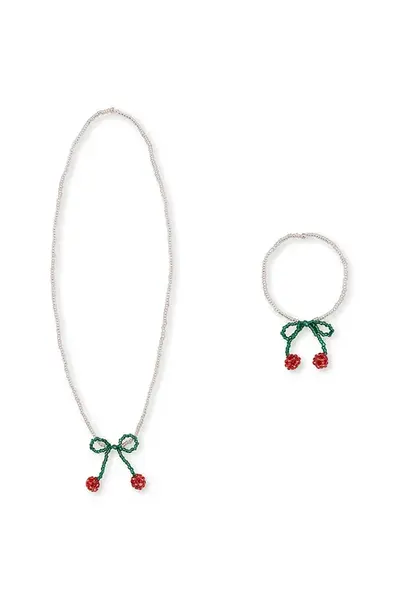 Bižuterie Konges Sløjd PEARLY NECKLACE & BRACELET SET KS102074