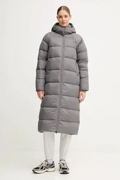 Péřová bunda The North Face Hydrenalite City šedá barva, zimní, NF0A8D3N0UZ1