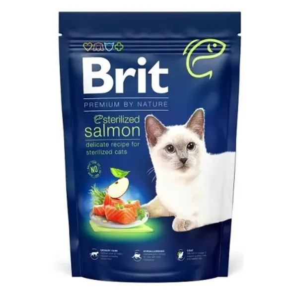 Brit Premium Cat by Nature Sterilized Salmon 800 g | P57272