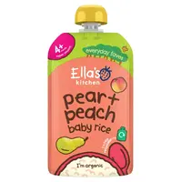 ELLA'S KITCHEN Detská ryža, hruška a broskyne BIO 120 g