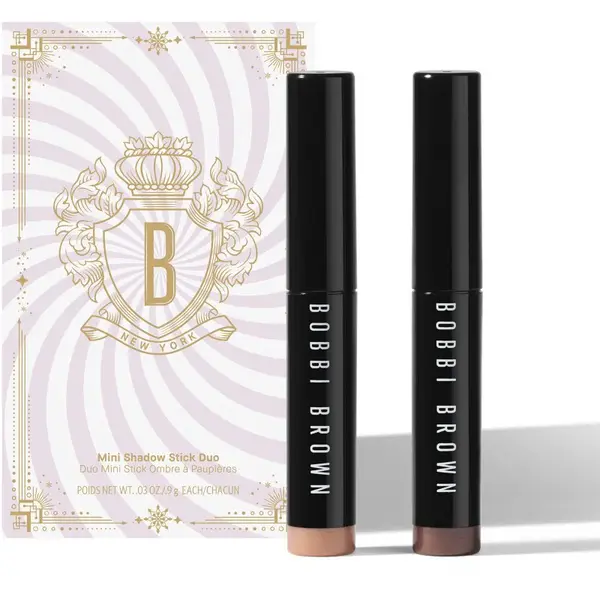 Bobbi Brown Holiday Mini Long-Wear Cream Shadow Stick Duo oční stíny v tužce dárková sada odstín Dusty Mauve/Golden Pink