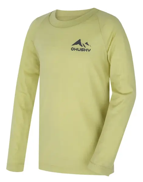 Husky Merbo K 134, light green Dětské merino termoprádlo