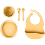 Zopa Silicone Set jedálenská sada Mustard Yellow
