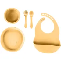 Zopa Silicone Set jedálenská sada Mustard Yellow
