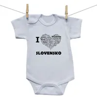 Boodyy Body s krátkym rukávom I love Slovensko 80 (9-12 mesiacov)