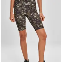 Dámské kraťasy High Waist Camo Tech Cycle z dřevěného digitálního maskování