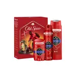 Xmass set Old Spice Captain s tuhým dezodorantom 50ml, dezodorantom v spreji 150ml a sprchovým gélom 250ml