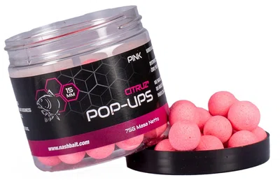 Nash plovoucí boilie pop ups citruz pink 75 g - 12 mm