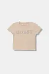 Dětské tričko Guess béžová barva, J4YI48 K0232