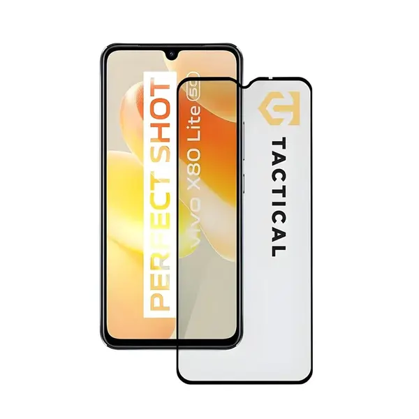 Tactical Glass Shield 5D sklo pre Vivo X80 Lite - Čierna H25890