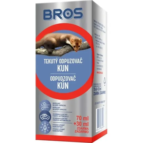 06858 Bros odpudzovač kún 70ml + 30ml grátis