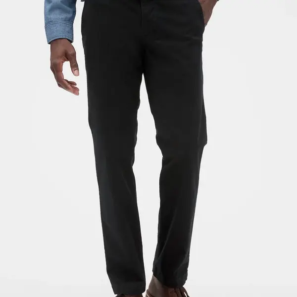 GAP Kalhoty essential khakis in straight fit with Flex - Pánské