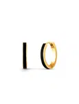 Black Sara Gold Earrings