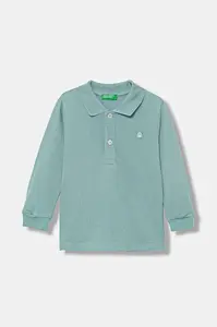 Dětské bavlněné tričko s dlouhým rukávem United Colors of Benetton