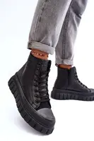 BIG STAR SHOES Izolované kožené tenisky pre veľkú hviezdu