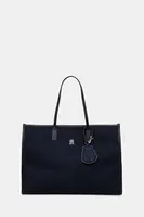 Kabelka Tommy Hilfiger tmavomodrá barva, AW0AW18215