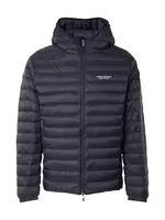 ARMANI EXCHANGE Prechodná bunda 'Down'  čierna / biela