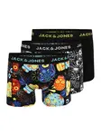 JACK & JONES Boxerky  svetlomodrá / oranžová / čierna
