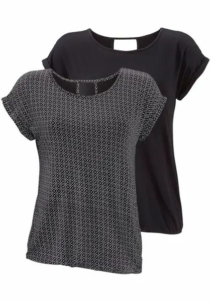 LASCANA Tričko  čierna