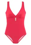VIVANCE Jednodielne plavky  červená