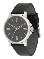 HUGO Analógové hodinky 'Smooth'  červená / čierna / strieborná