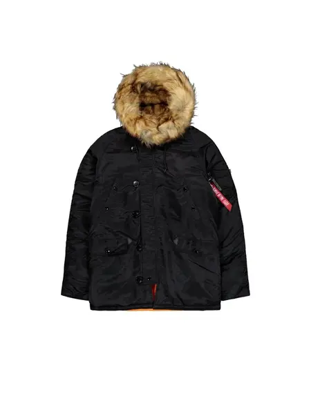 ALPHA INDUSTRIES Zimná bunda 'N3B VF 59'  čierna