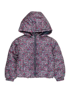 Only Mini Prechodná bunda 'KMGDalia'  indigo / mätová / červená / biela