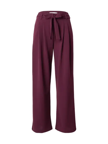 ONLY Plisované nohavice 'ONLEVI'  vínovo červená