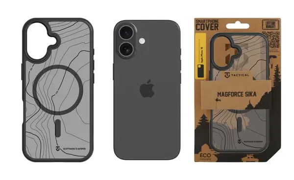 Zadní kryt Tactical MagForce Hyperstealth Sika pro Apple iPhone 16, asphalt