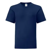 Navy blue children's t-shirt in combed cotton Fruit of the Loom