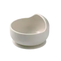 BABYONO Miska silikonová s přísavkou - beige 6m+