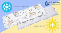 Medi Partners Thermofor with cherry seeds large 20x60 - 5 chamber - Deer in the leaves
