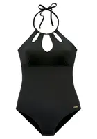 LASCANA Jednodielne plavky 'Italy'  čierna