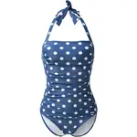 LASCANA Jednodielne plavky 'Lissy'  modrá / biela