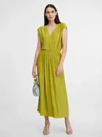 Orsay Zelené dámské plisované maxišaty - Dámské