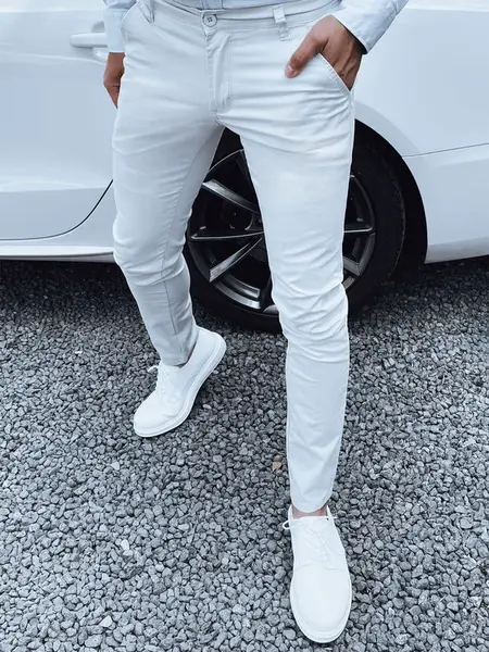 Spodnie męskie jasnoszare Dstreet