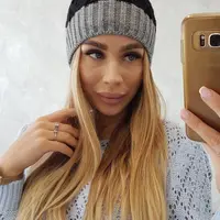 marka niezdefiniowana Fleecová čepice Bibiana K264 tmavě šedá+černá