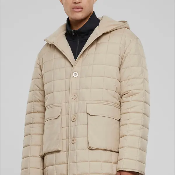 Pánská parka s podšívkou Polar Fleece béžová