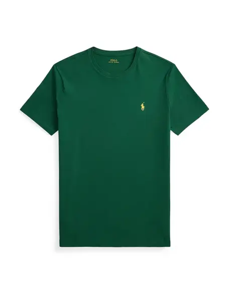 Polo Ralph Lauren Tričko  zlatá / tmavozelená