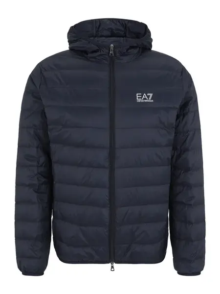 EA7 Emporio Armani Prechodná bunda  námornícka modrá / biela